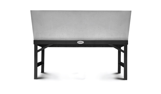 concrete washtub sink
